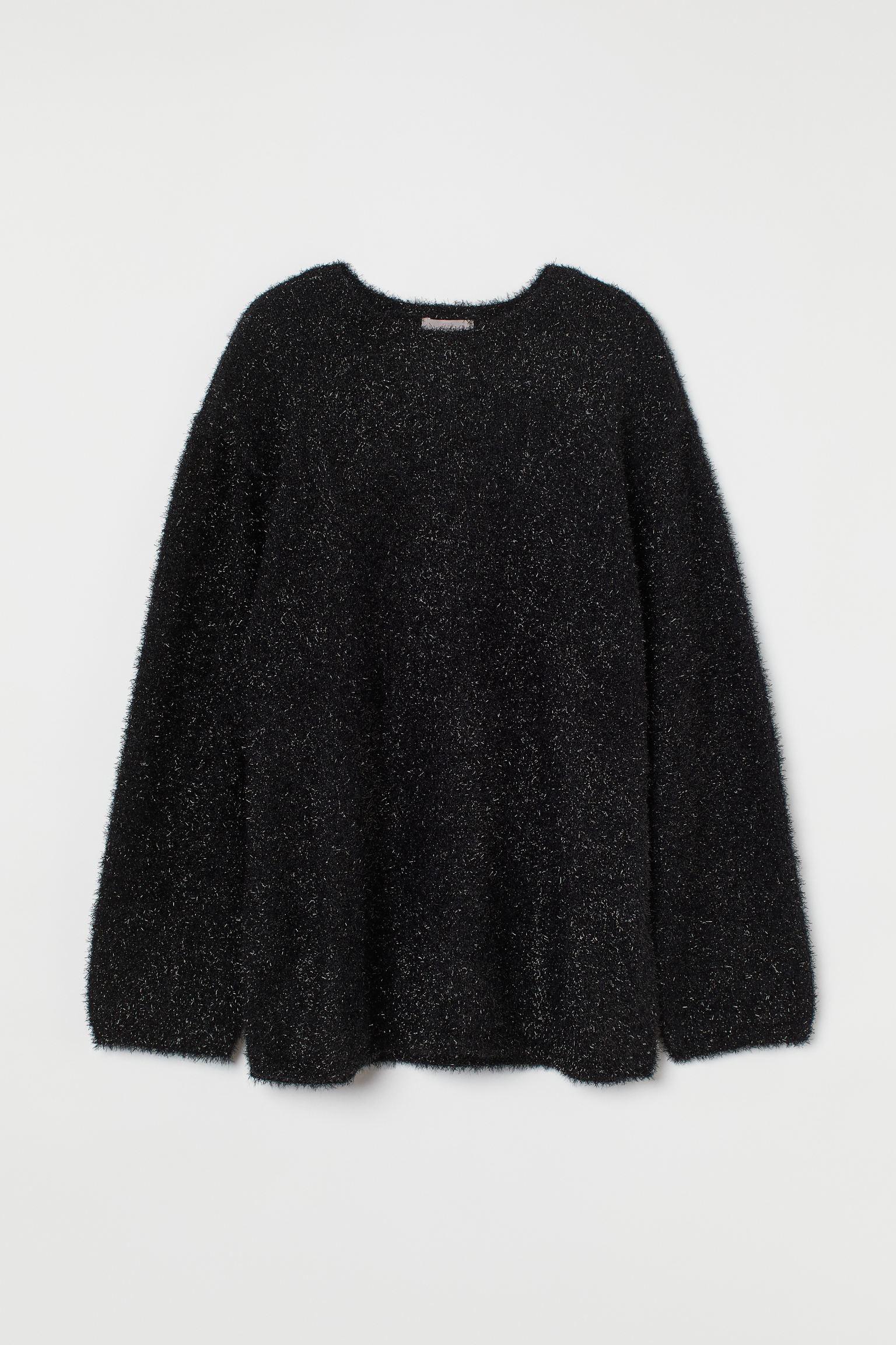 Джемпер H&M M Чорний блиск (S6081008824)