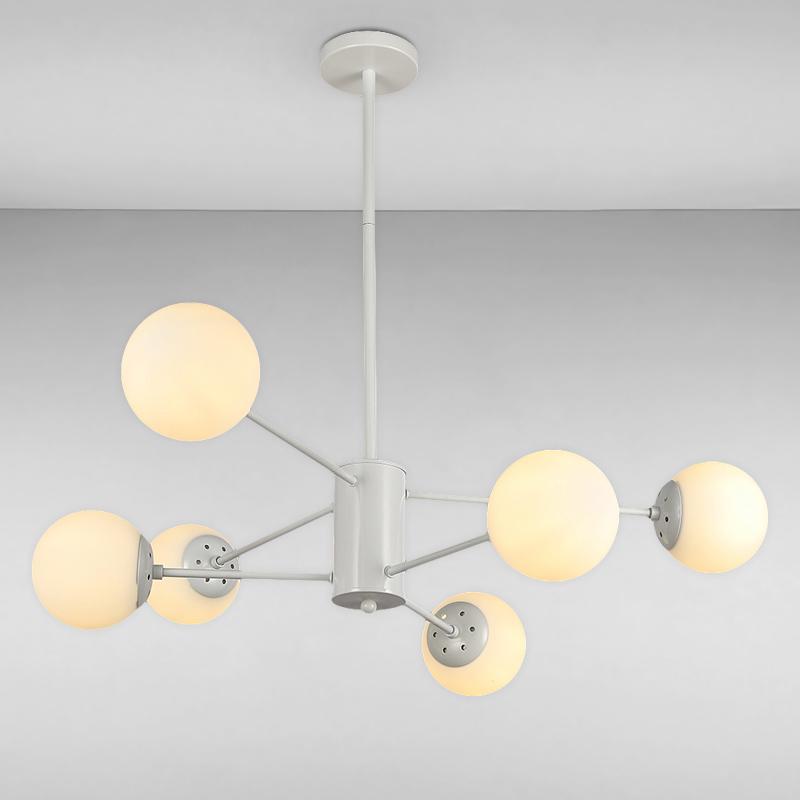 Люстра подвесная молекула Light House LS-14858-6 WH+WH на шесть ламп Белый