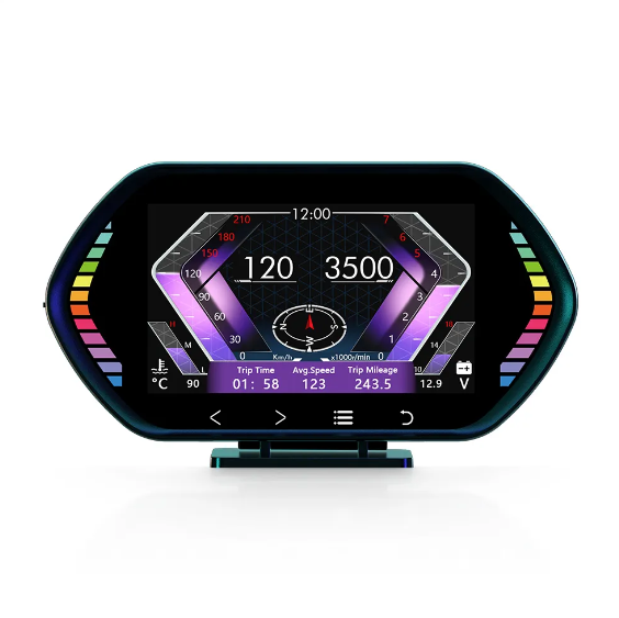 Бортовий комп'ютер HUD F12 GPS/OBD2 діагностика