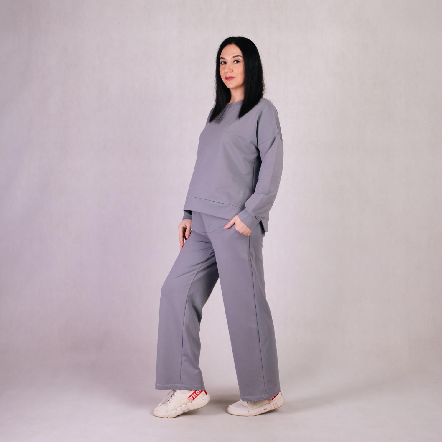 Спортивный костюм женский для беременных Tina ТN3-2139 р. 46-48 Серый - фото 2 Спортивный костюм женский для беременных Tina ТN3-2139 р. 46-48 Серый - фото 2