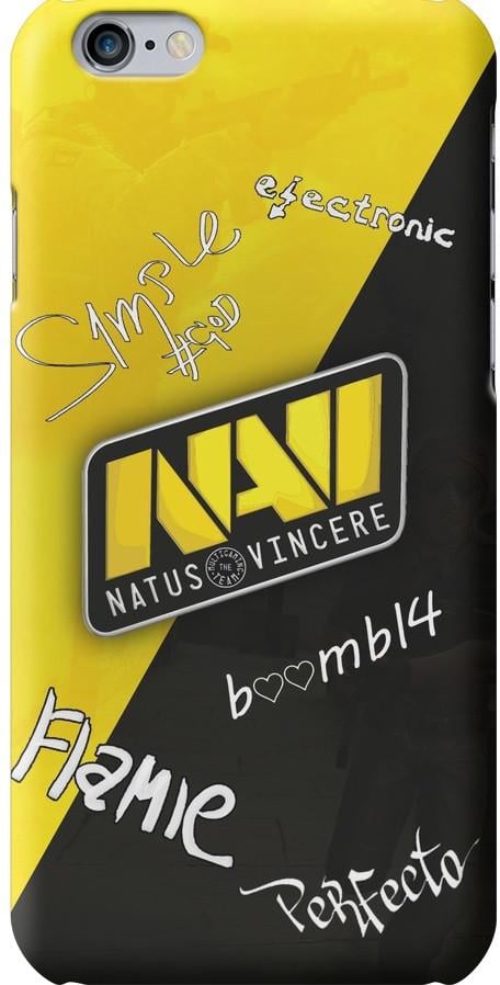 Чехол силиконовый FTS для Apple iPhone 6/6s Natus Vincere Автографы (60086234)