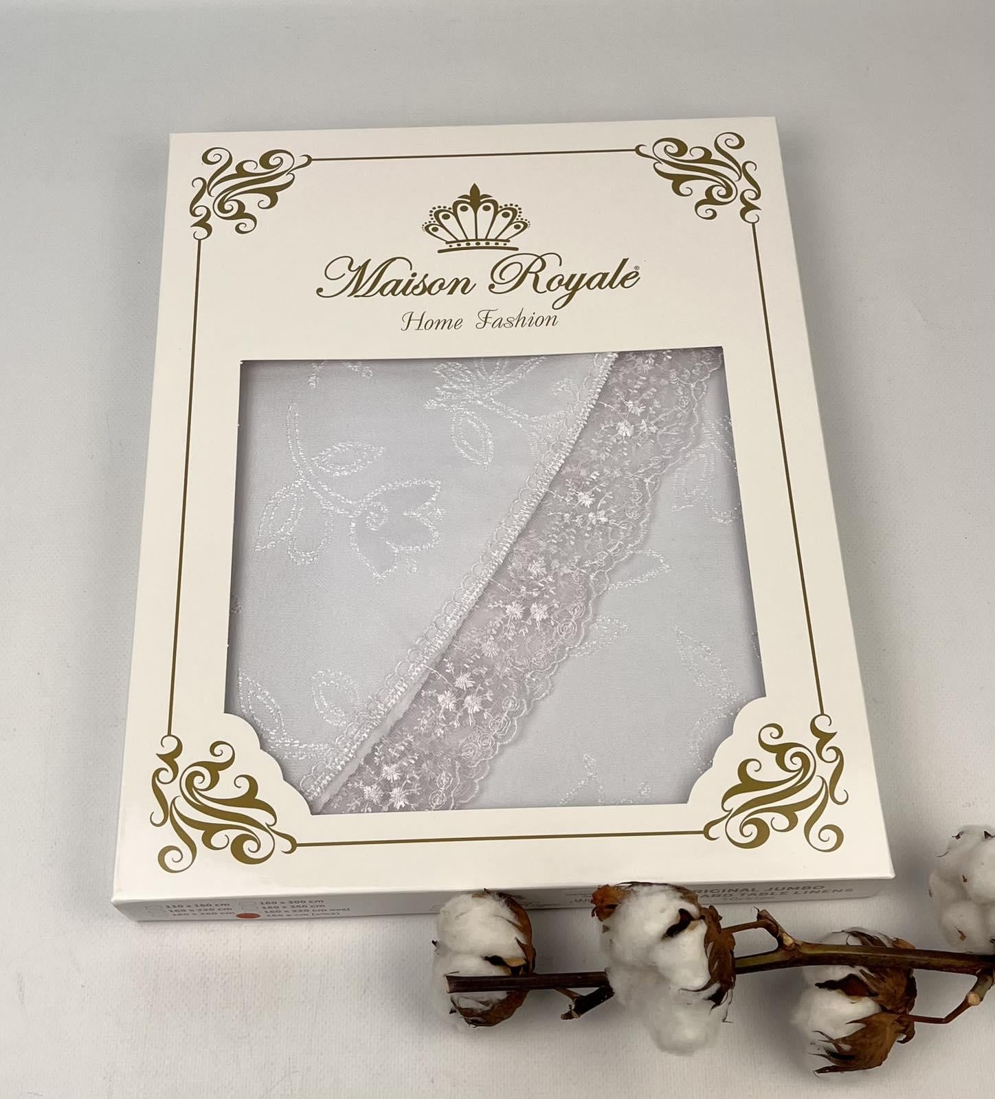 Скатерть Maison Royale KDK-1 d 160 см White (CN26602)