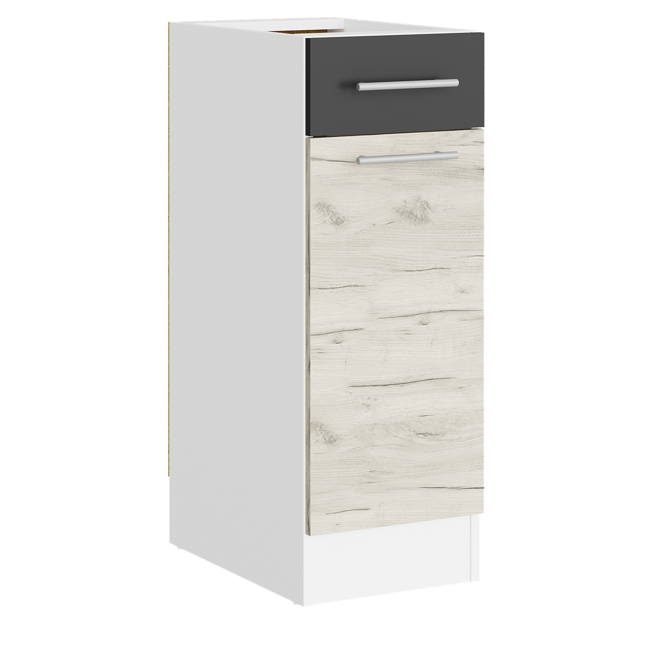 Модуль кухонный Еверест Эко New 30 Низ Ящик 300х456х820 мм Белый/Крафт Белый/Графитовый (eko-461)