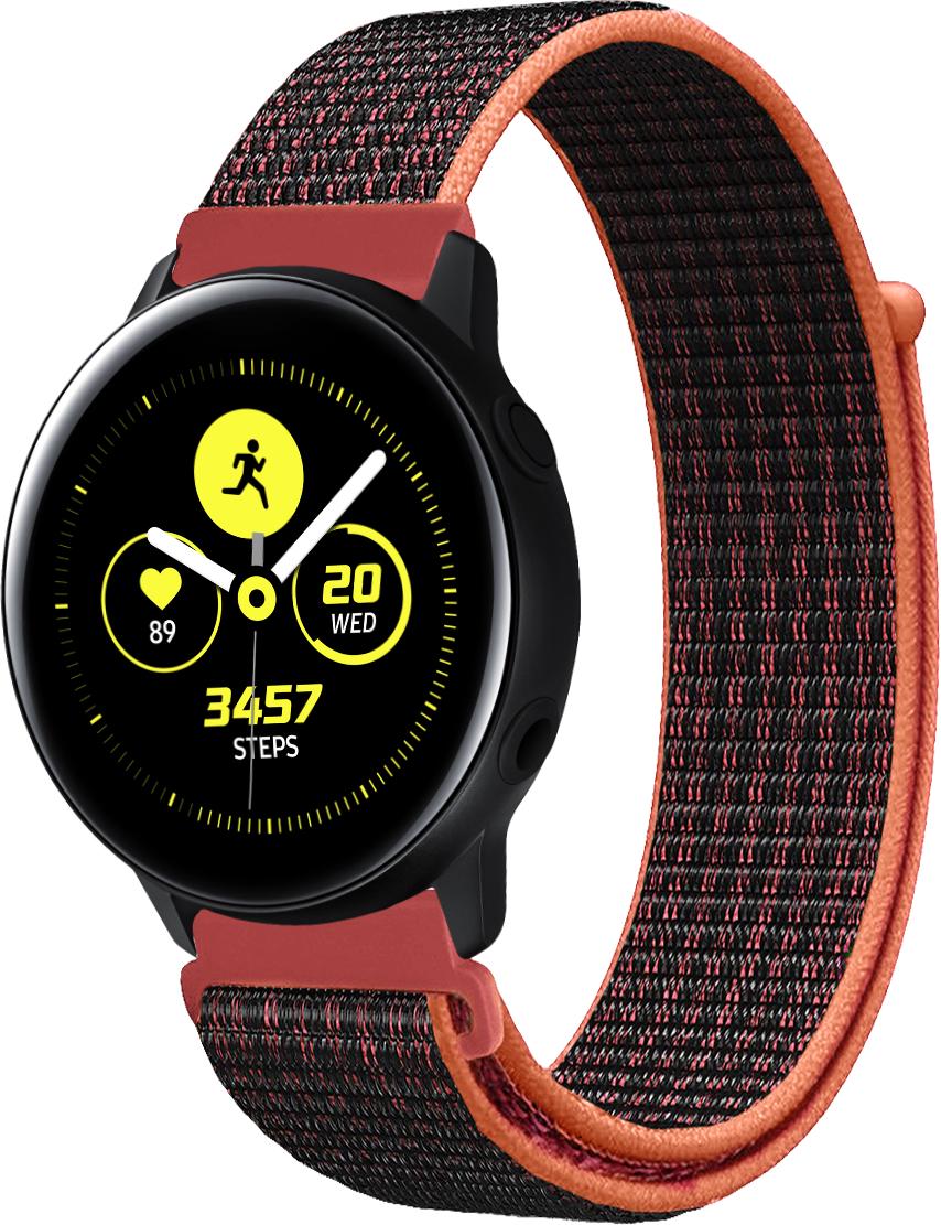 Ремешок нейлоновый Sport Loop для Galaxy Watch Active Black/Red (22394-44)