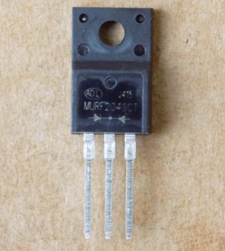 Діод MURF2040CT для MUR2040FCT/TO220F-3pin загальний катод (50658)