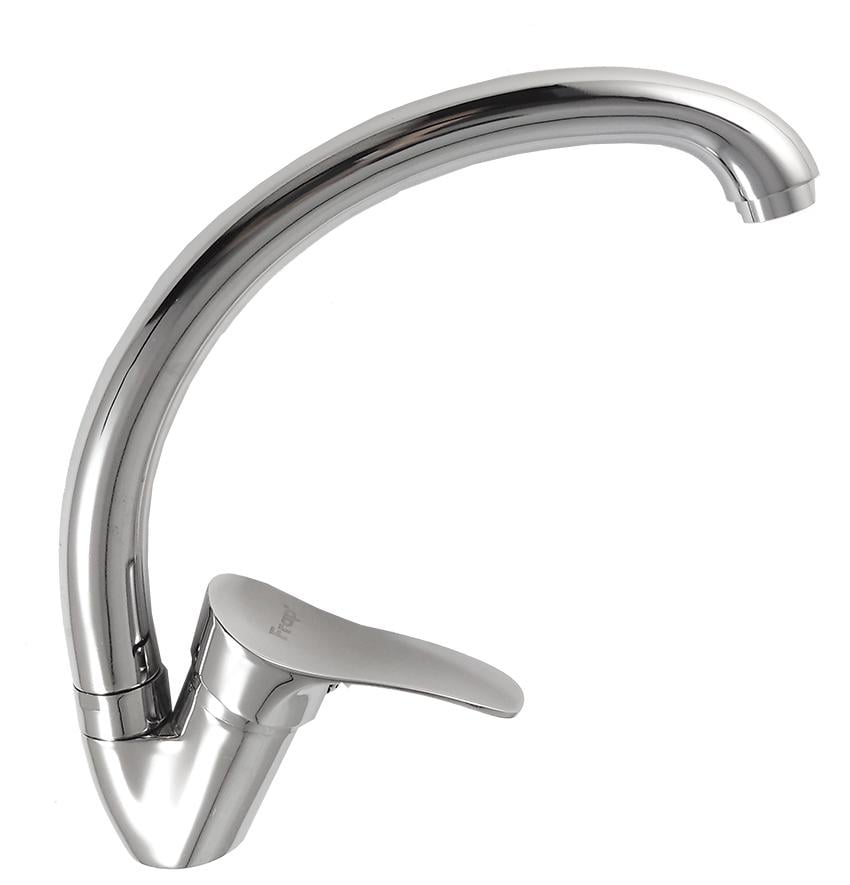 Змішувач для кухні Frap F4114-В U-подібний гусак Хром (35387)