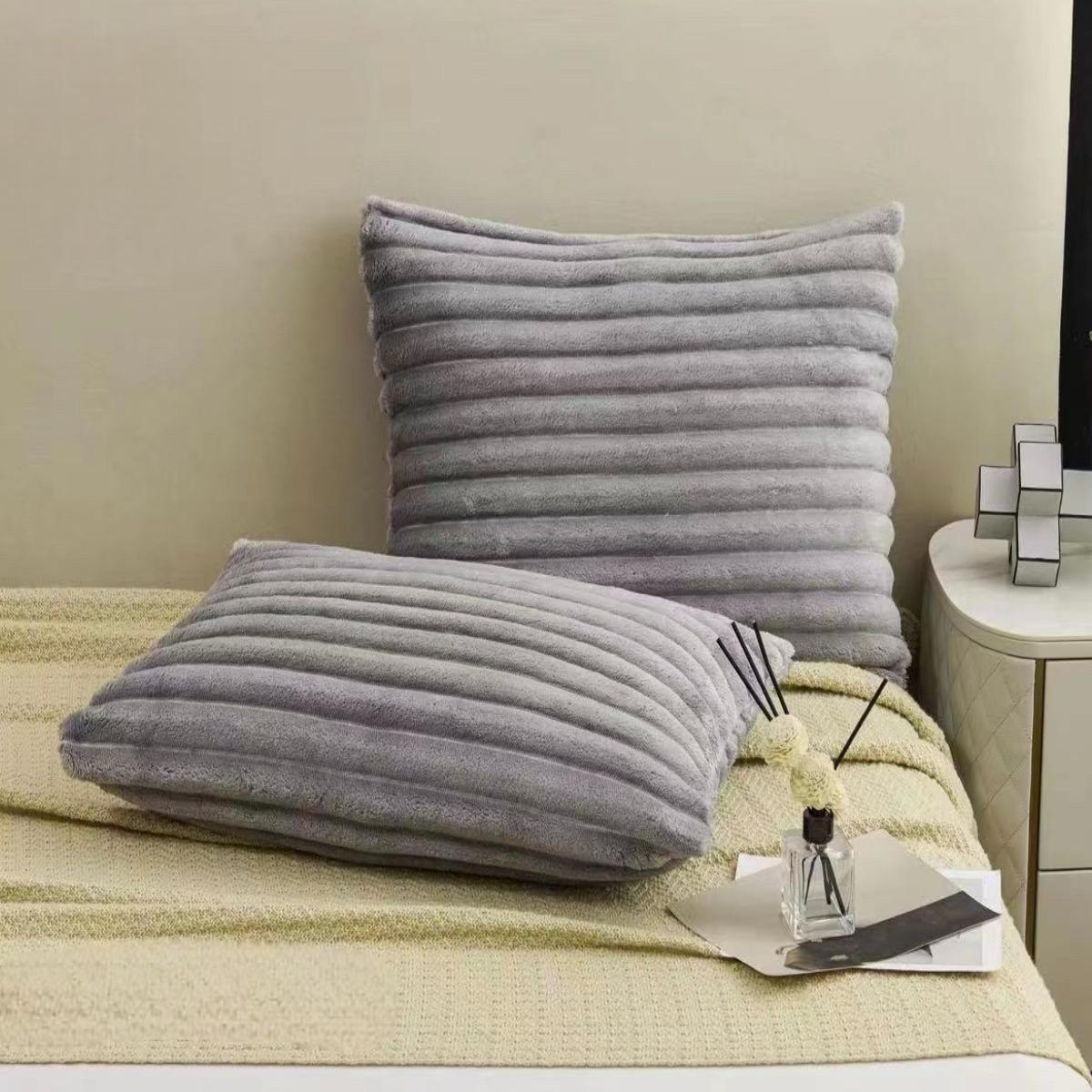 Набор наволочек на молнии Koloco Шарпей 50х50 см 2 шт. Светло-серый (41028) - фото 2