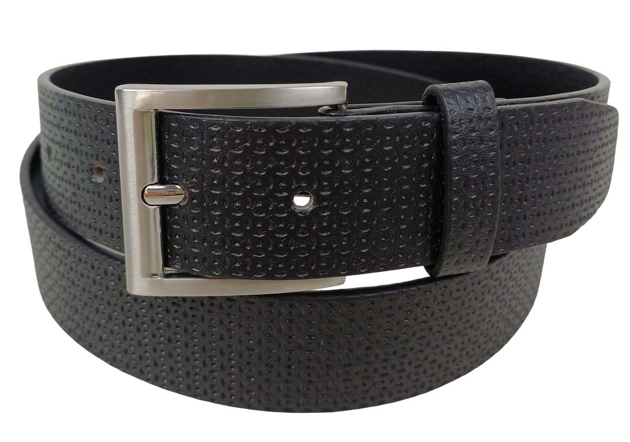 Ремень WBL Trading экокожа 3,3 см Черный