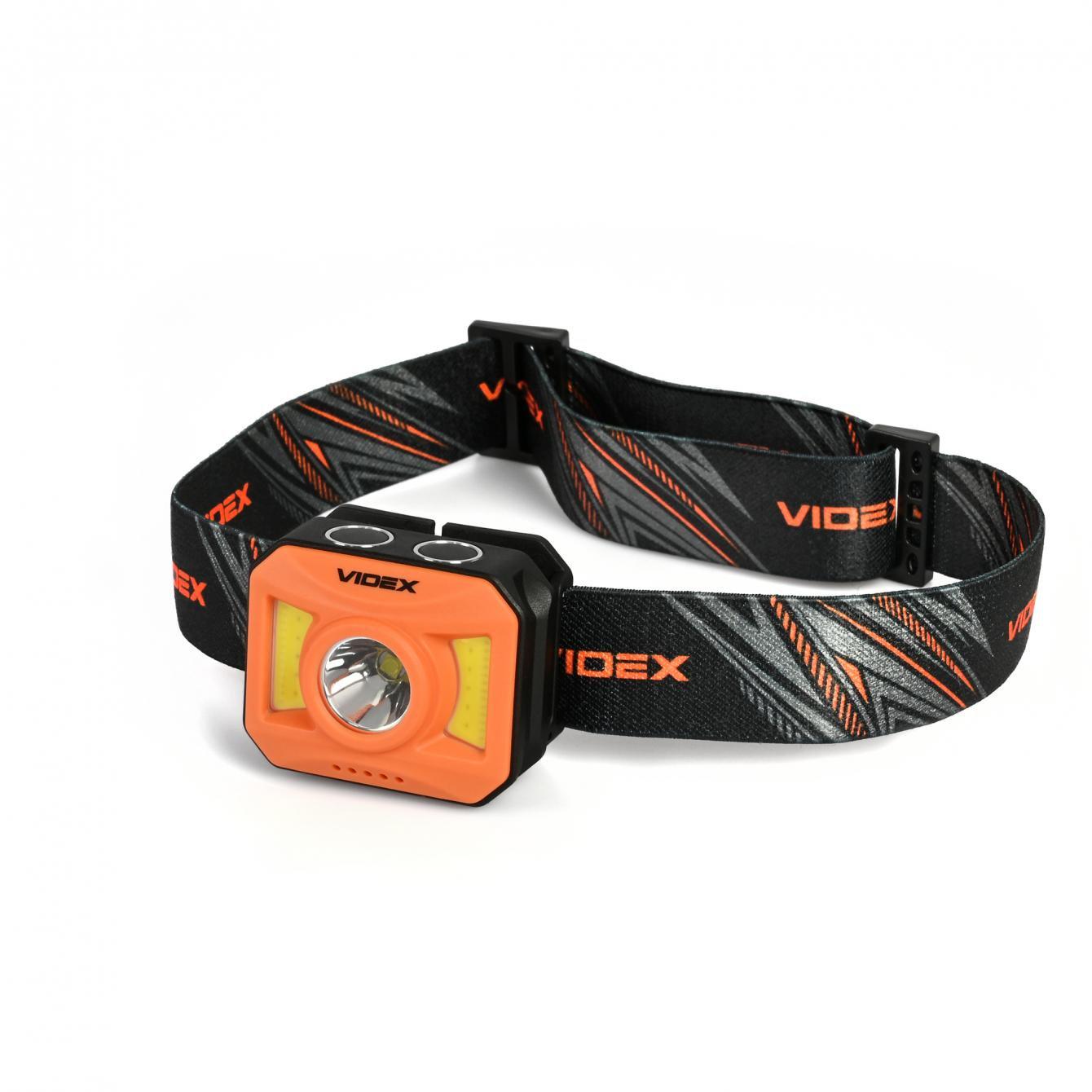 Фонарь налобный светодиодный Videx VLF-H085-OR 400Lm 5000K (00000022791)