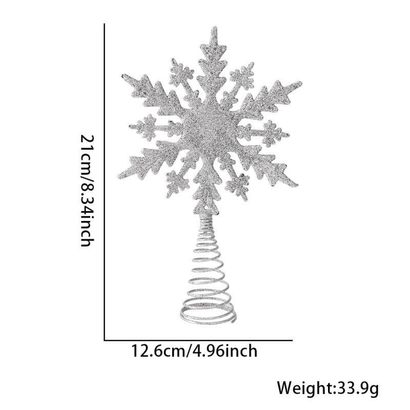 Верхівка для ялинки Зірка декор 210x126 мм Сріблястий (181890) - фото 2 Верхівка для ялинки Зірка декор 210x126 мм Сріблястий (181890) - фото 2