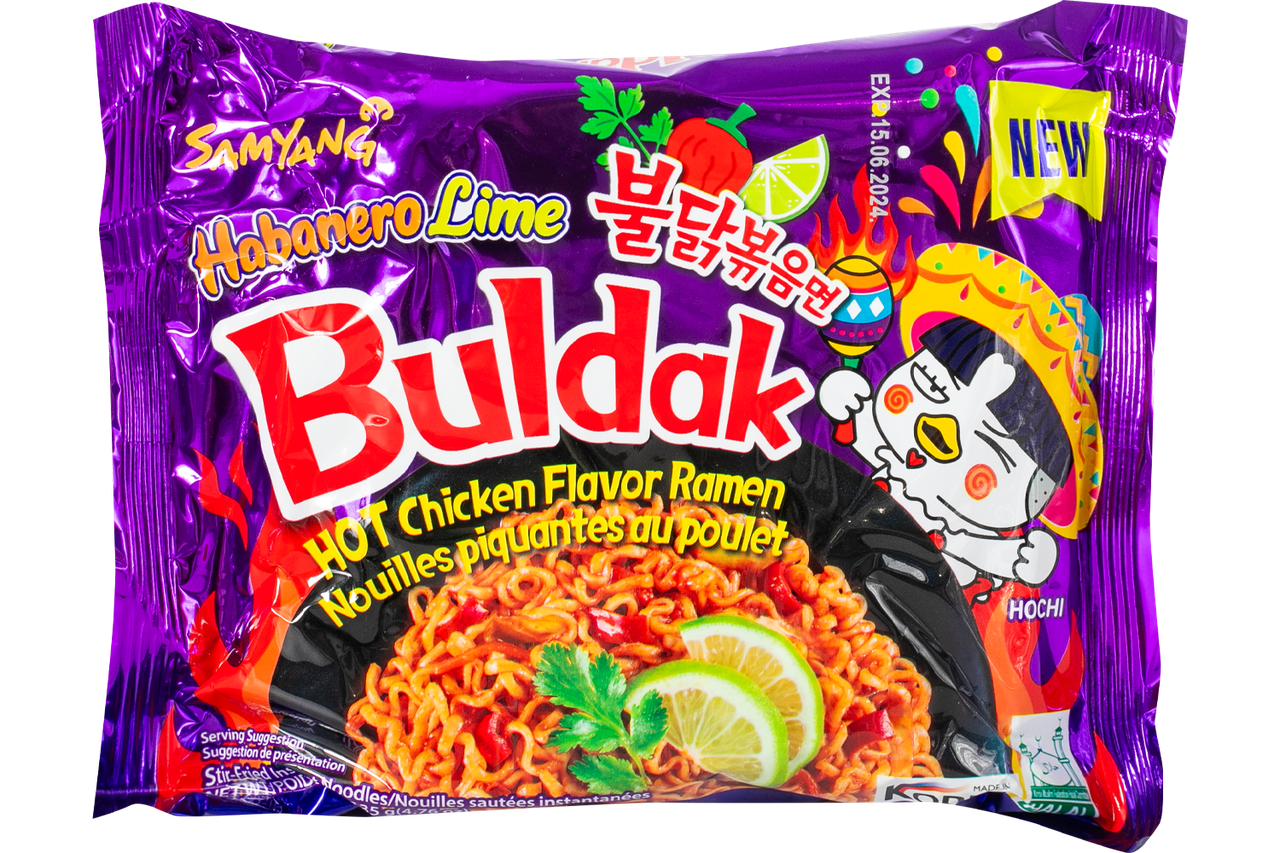Лапша быстрого приготовления SAMYANG с курицей xабанеро и лаймом 135 г (000009477)