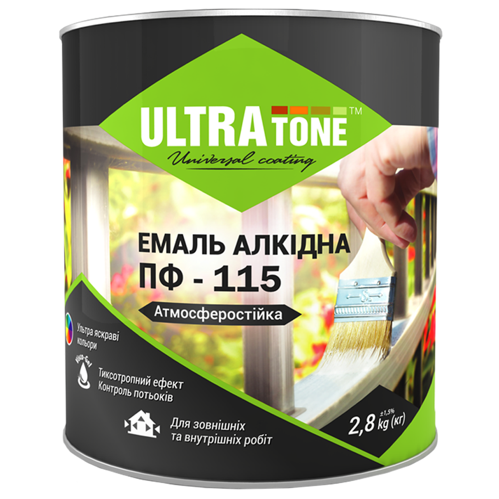 Емаль ULTRAtone ПФ-115 2,8 кг Білий (3572)