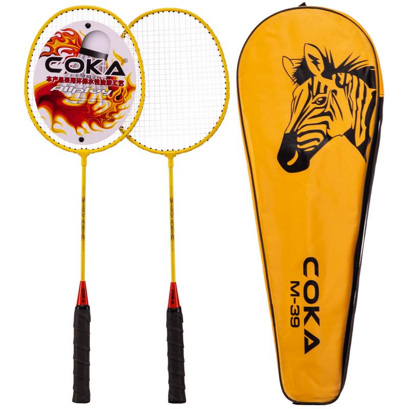 Набір для бадмінтону COKA M-39 Жовтий - фото 1 Набір для бадмінтону COKA M-39 Жовтий - фото 1