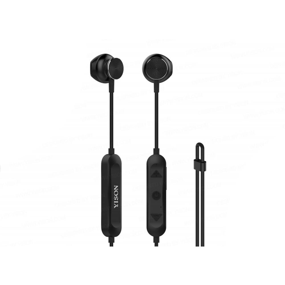 Наушники беспроводные Bluetooth Celebrat E7 Black для спорта микрофон 100 mAh