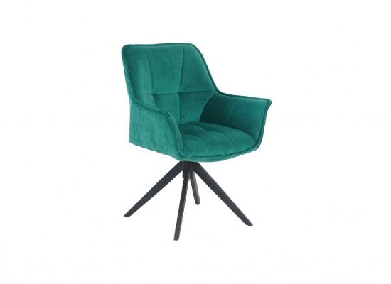 Стул поворотный Vetro R-68 велюр Изумрудный/Зеленый (9489772)