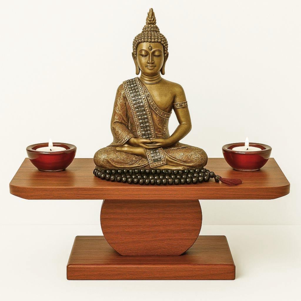 Алтарь для медитации из дерева Ридеко Охра (ЛАТ-013604)