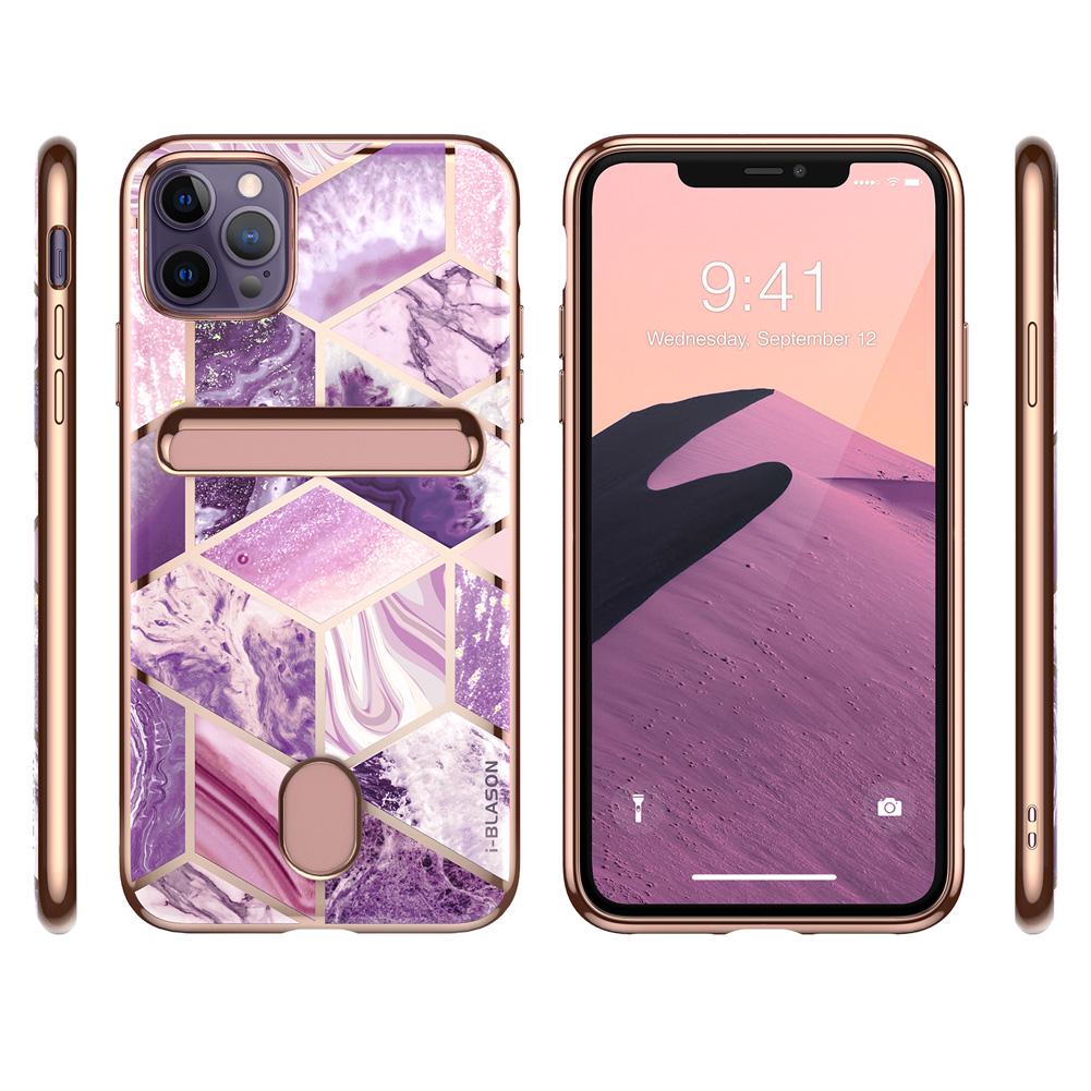 Противоударный чехол с отделением для карт i-Blason Cosmo Wallet для Iphone 11 Pro (5.8") Purple