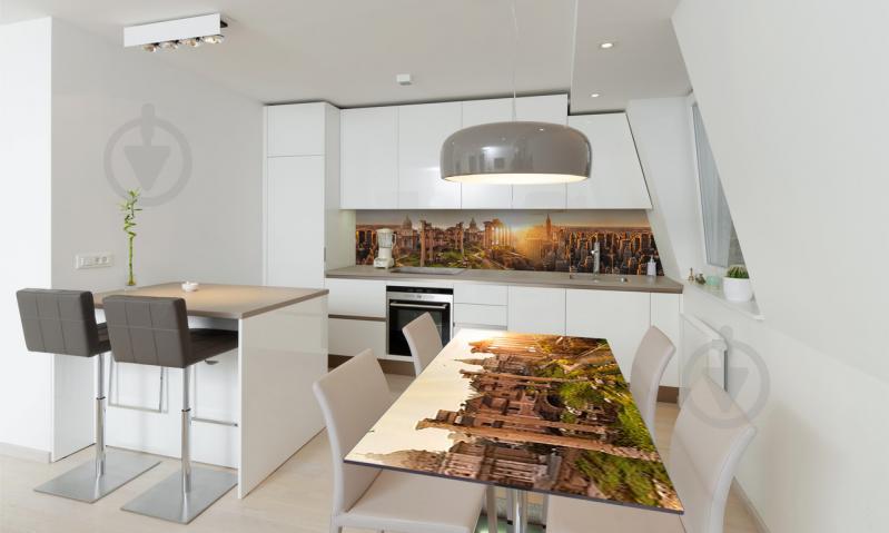 Наклейка виниловая на стол Zatarga «Рассвет над городом» 600х1200 мм Z180535st