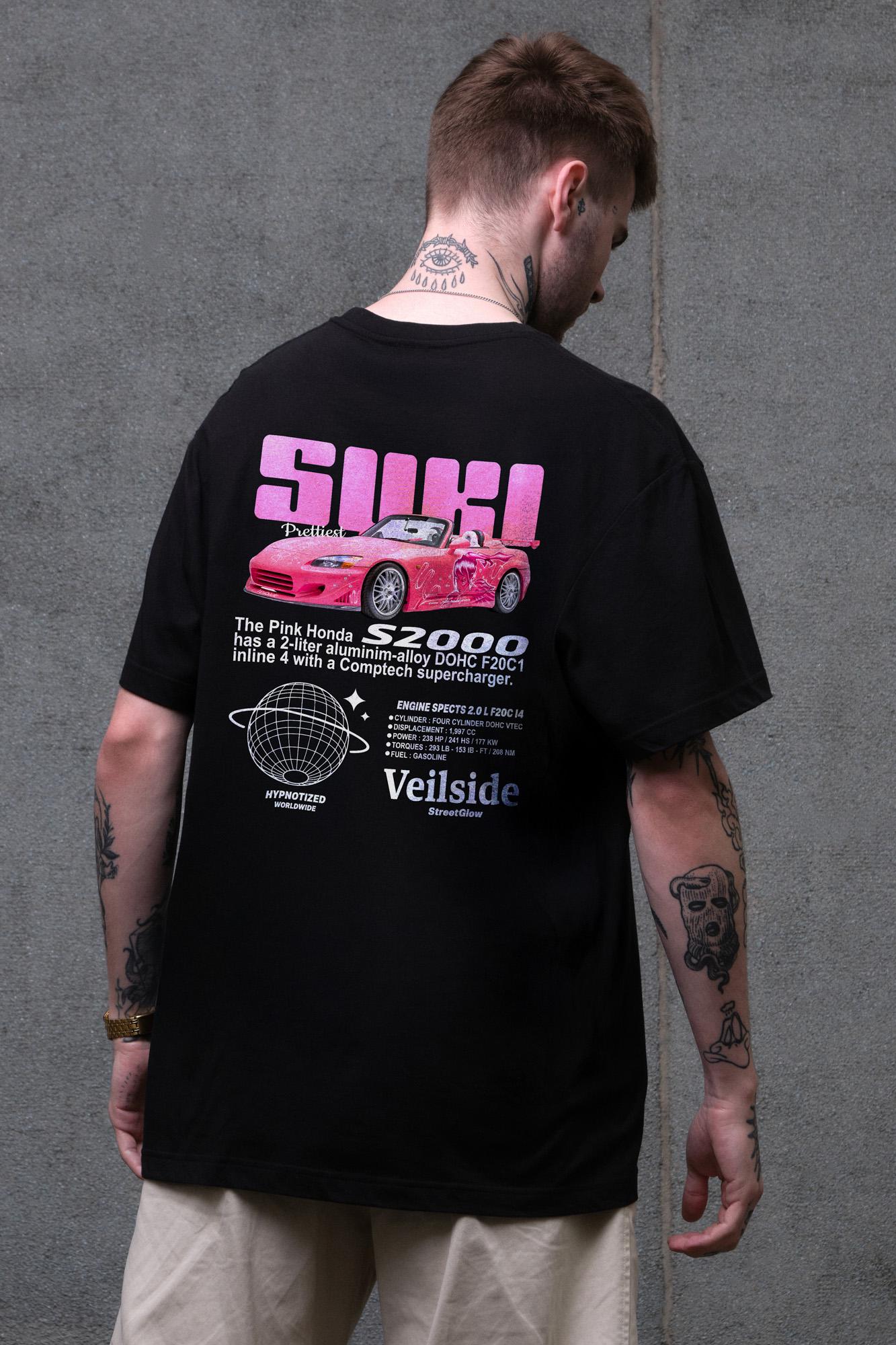 Футболка мужская Without с принтом Suki оверсайз S/M Black (S8049510) Футболка мужская Without с принтом Suki оверсайз S/M Black (S8049510)