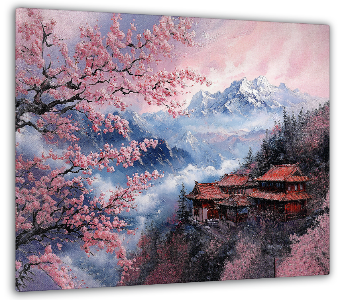 Картина на полотні МАКО дім серед сакур 50x70 см (MK10530_5070) - фото 1 Картина на полотні МАКО дім серед сакур 50x70 см (MK10530_5070) - фото 1