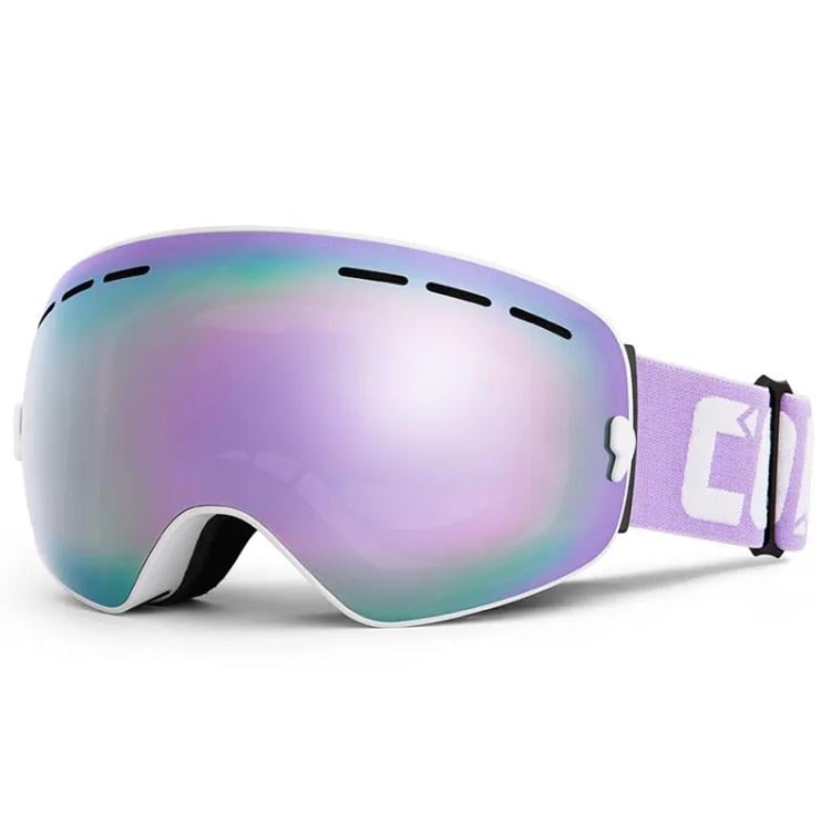 Маска для лыж и сноуборда Copozz GOG-201 Anti-Fog Ski White Purple (60013)