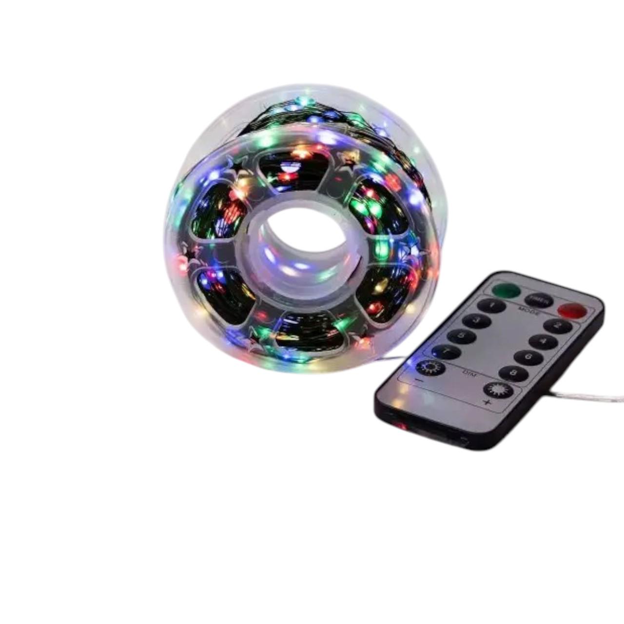 Гірлянда нитка для декору Роса GarlandoPro з пультом від мережі 2000 LED 200 м Синій (147-107-2000L200MGBL) - фото 2 Гірлянда нитка для декору Роса GarlandoPro з пультом від мережі 2000 LED 200 м Синій (147-107-2000L200MGBL) - фото 2