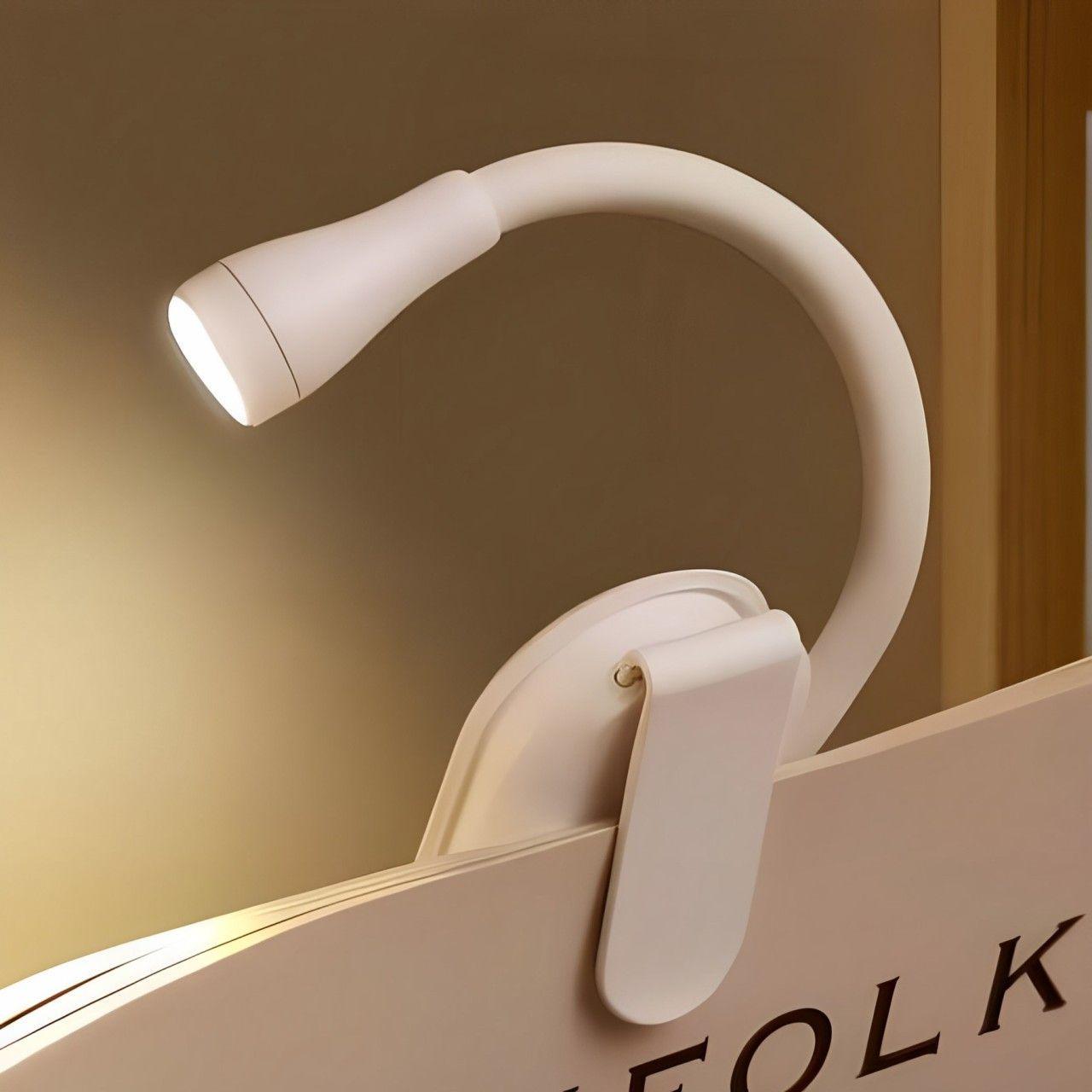 Лампа для чтения книг с зажимом 3 режима от USB (HA-71)