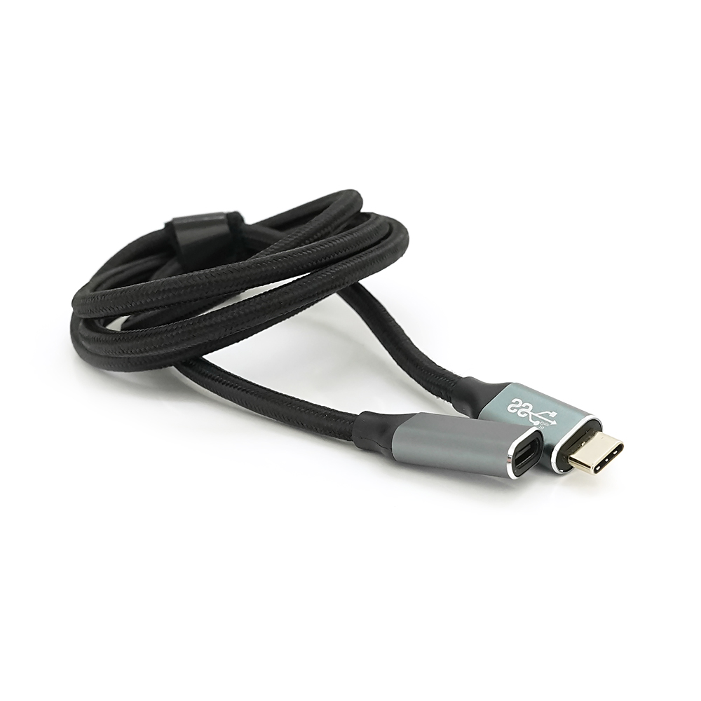 Кабель удлинитель Type-C to Type-C USB 3,2 GEN2 male to female 100W/10Gbps 4K60HZ 1 м (YUT_V9678)