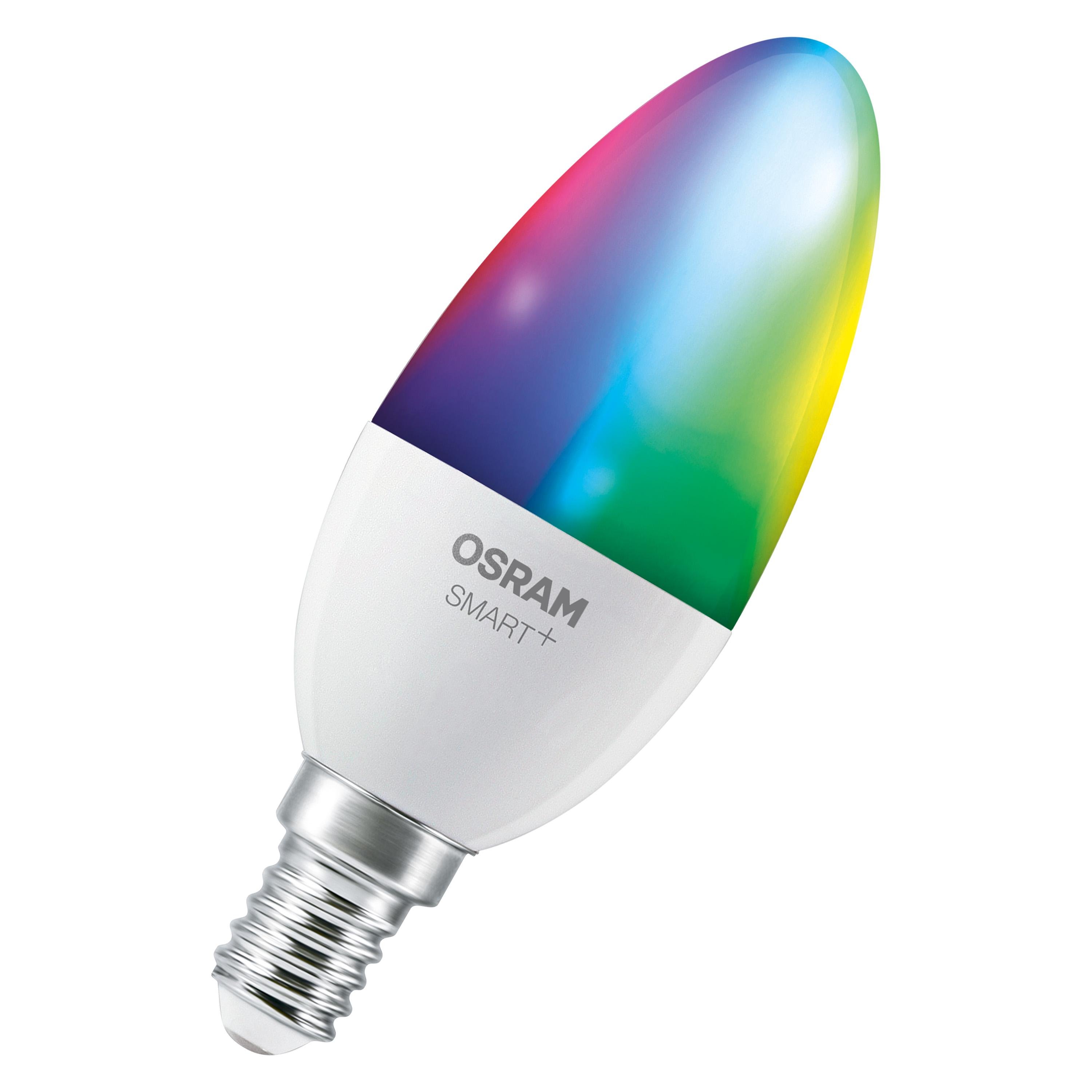 Лампа LED Osram SMART WiFi MATTER Classic RGB 4,9W 230V 470lm 2700-6500K E14 DIM 39x115 мм (4099854461330)