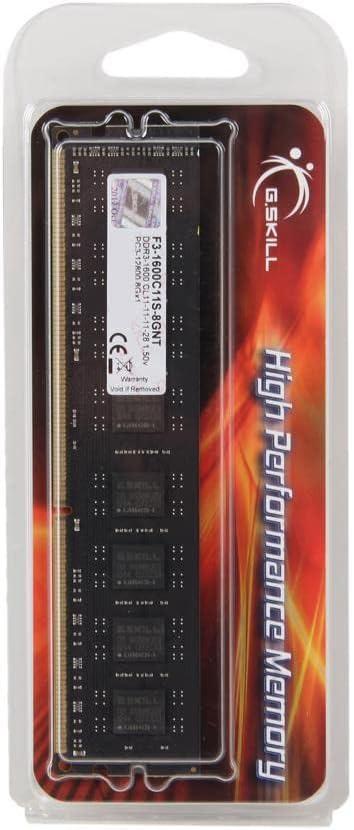Оперативна пам'ять G.Skill Value DIMM DDR3 8 ГБ 1600 F3-1600C11S-8GNT (3228638d) - фото 4