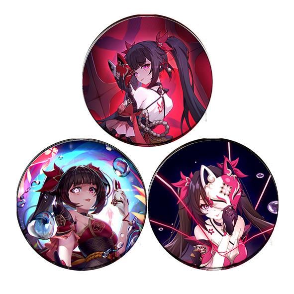 Набор значков Искорка Хонкай стар рейл Honkai Star Rail 3 шт. (bs065)