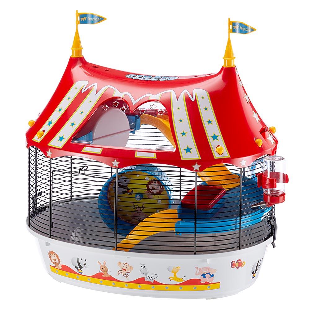 Клетка для хомяков с цветными наклейками CIRCUS FUN 49,5x34xh 42,5 см (A-036669) Клетка для хомяков с цветными наклейками CIRCUS FUN 49,5x34xh 42,5 см (A-036669)