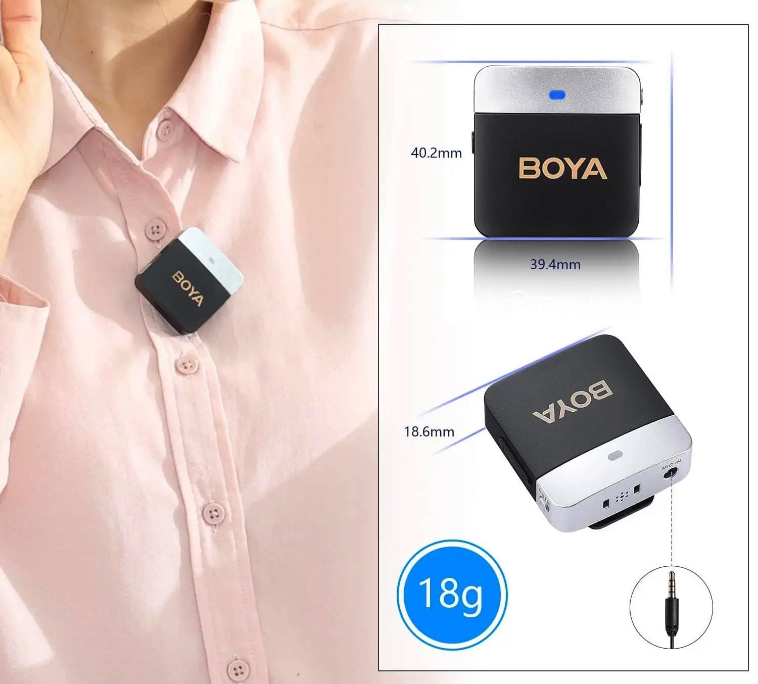 Микрофон петличный Boya BY-M1V4 для iPhone USB Type-C и Android профессиональный беспроводной (50019) - фото 6