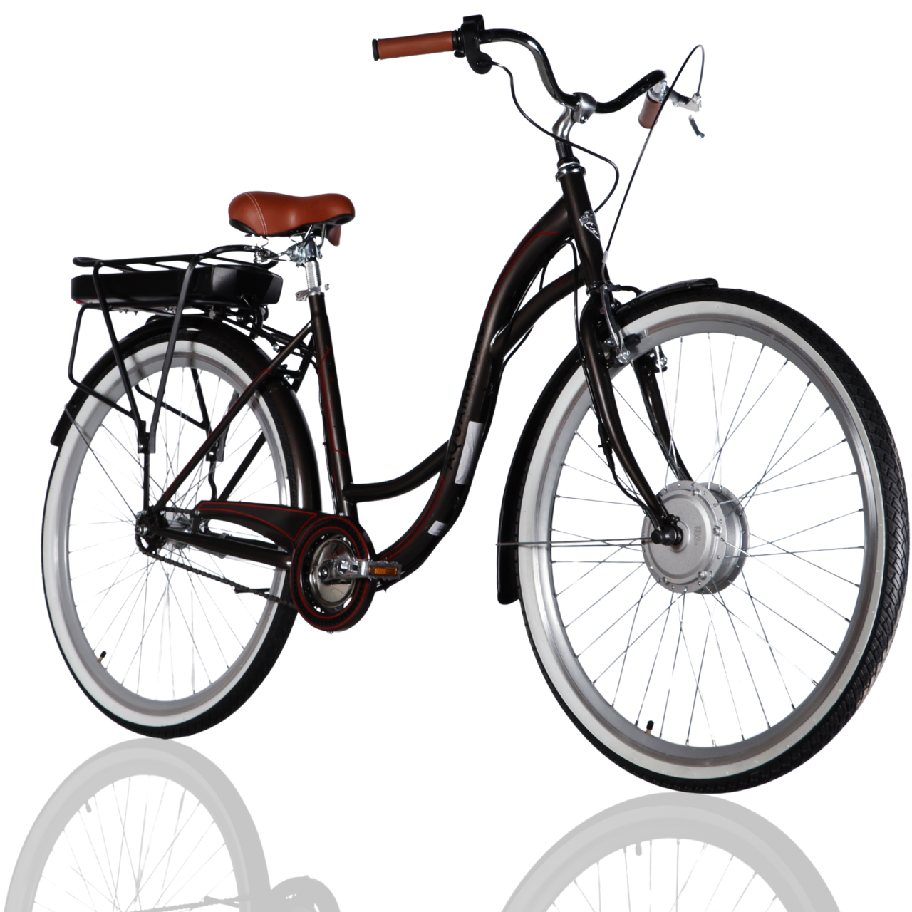 Велосипед з електроприводом ST Dorozhnik eAQUAMARINE BH 26" рама-17" 36B 12,5 Ахч 500 Вт Сірий