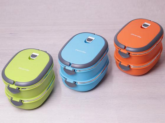 Ланч-бокс Kamille Priori 2 емкости по 900 мл 1800 мл 20х14,5х13,5 см