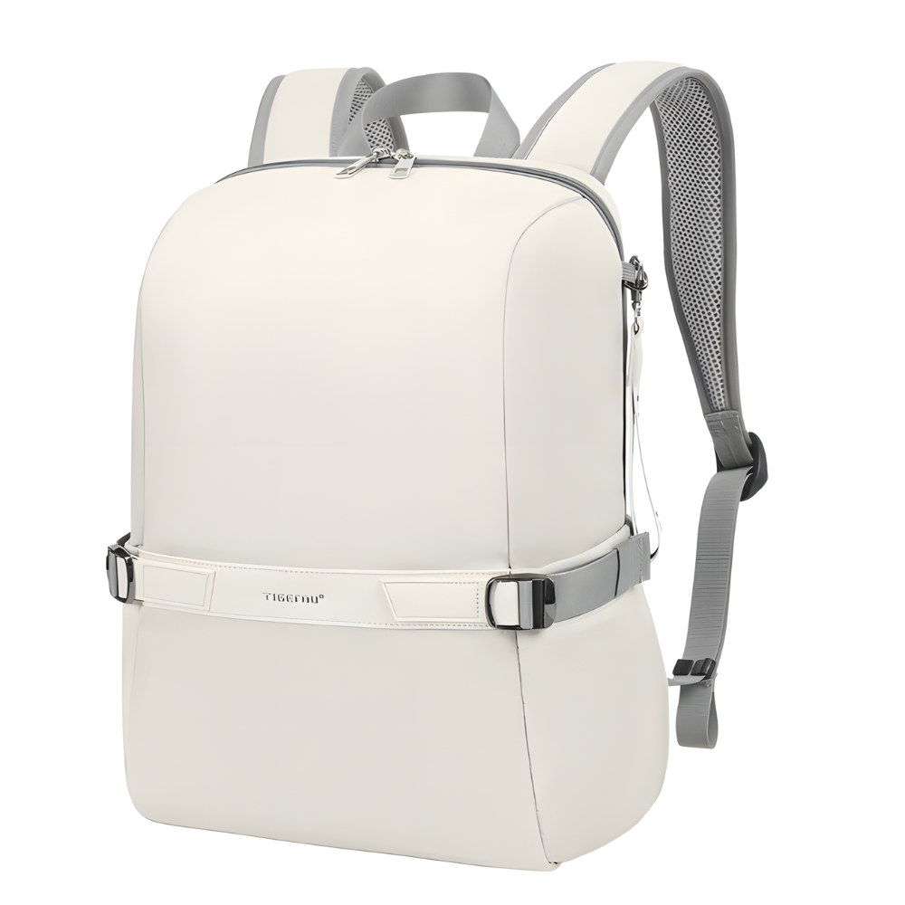 Городской рюкзак женский Tigernu с карманом для ноутбука водостойкий Белый (T-B9511)