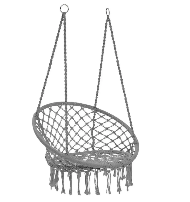 Кресло подвесное Garden Line IDAHO 80х60х120 см до 150 кг Серый (HAM2696)