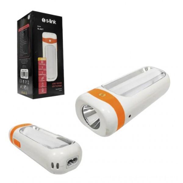 Ліхтар багатофункціональний S-link SL-8677 з акумулятором White/Orange - фото 2