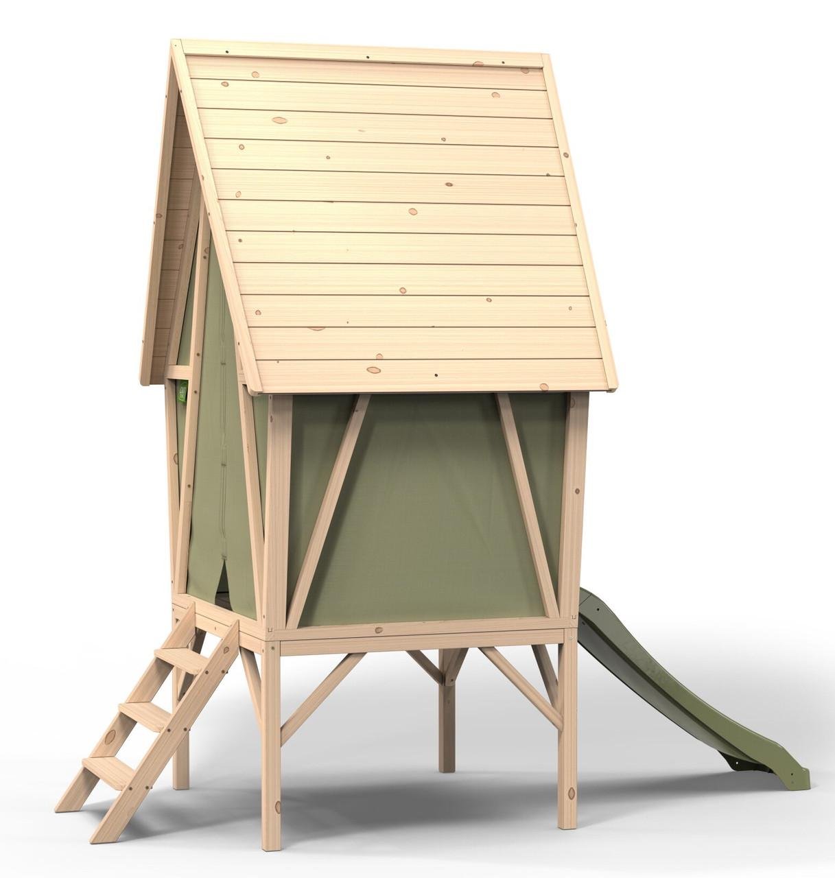 Игровой домик с горкой Exit Toys Yuki 300 из дерева кипариса - фото 3 Игровой домик с горкой Exit Toys Yuki 300 из дерева кипариса - фото 3