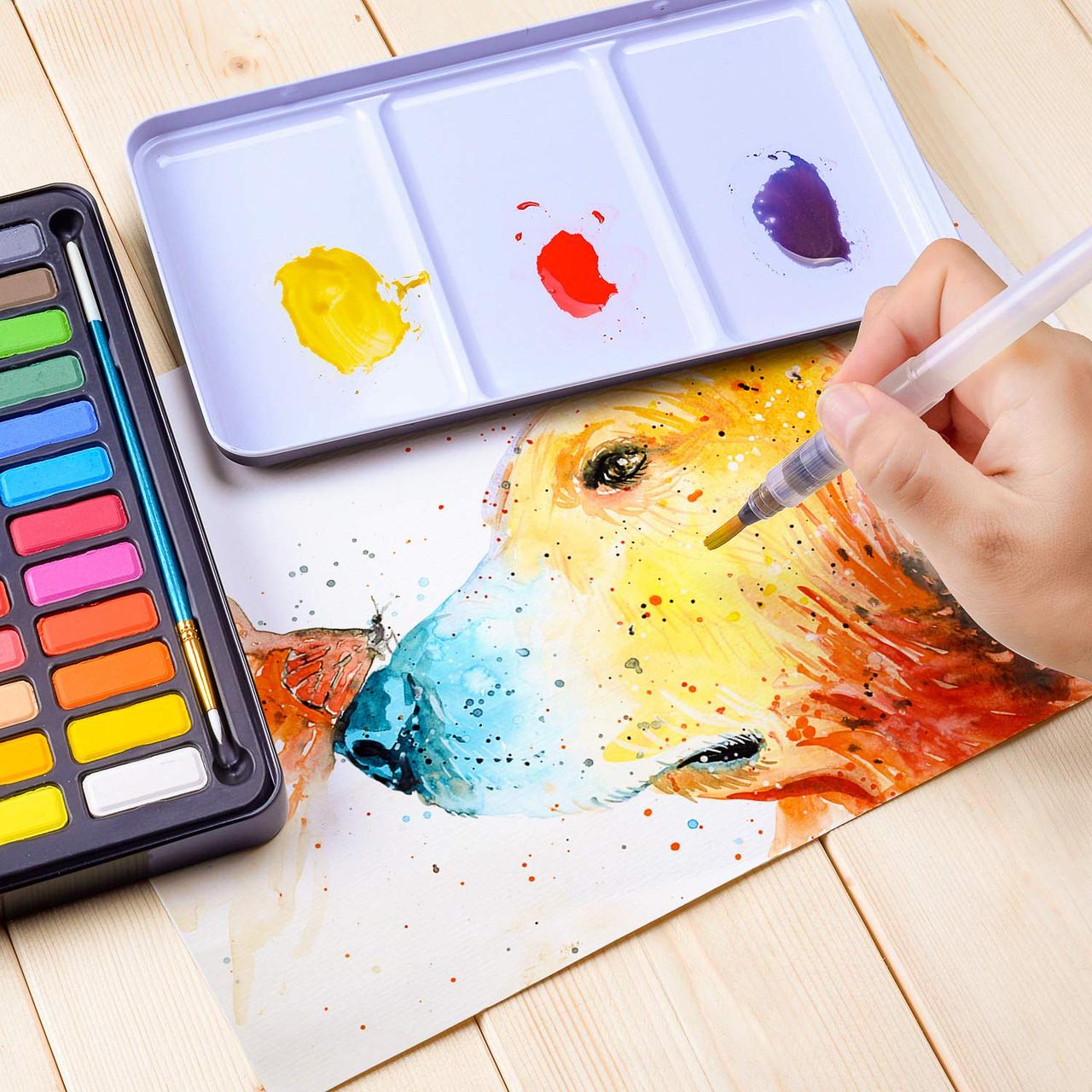 Акварельные краски Professional Paint Set в металлическом пенале 36 цветов - фото 4 Акварельные краски Professional Paint Set в металлическом пенале 36 цветов - фото 4