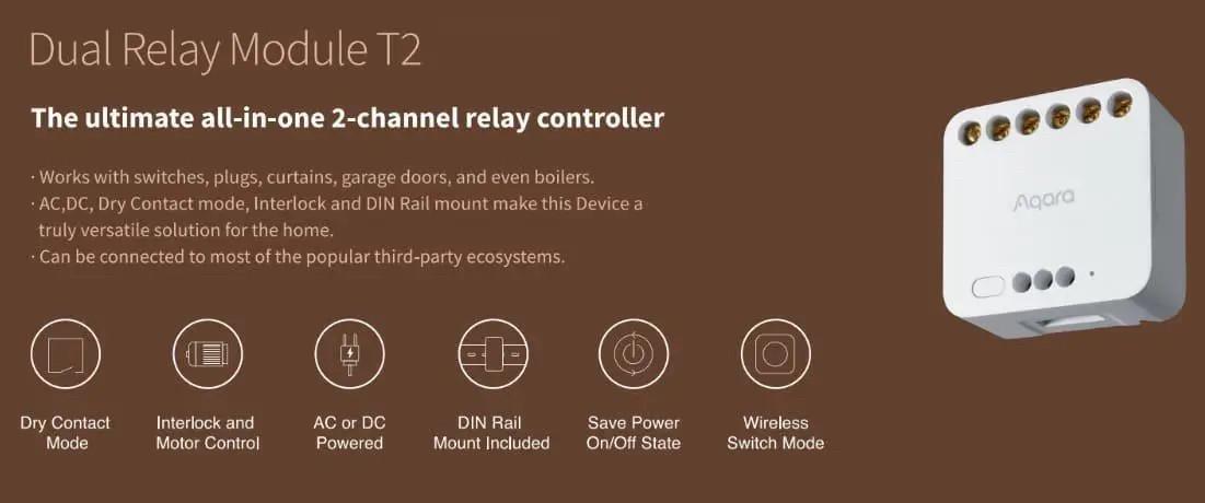 Реле двухканальное Aqara Dual Relay Module T2 With Neutral CN HomeKit ZigBee 3.0 (LLKZMK12LM / DCM-K01) - фото 7 Реле двухканальное Aqara Dual Relay Module T2 With Neutral CN HomeKit ZigBee 3.0 (LLKZMK12LM / DCM-K01) - фото 7