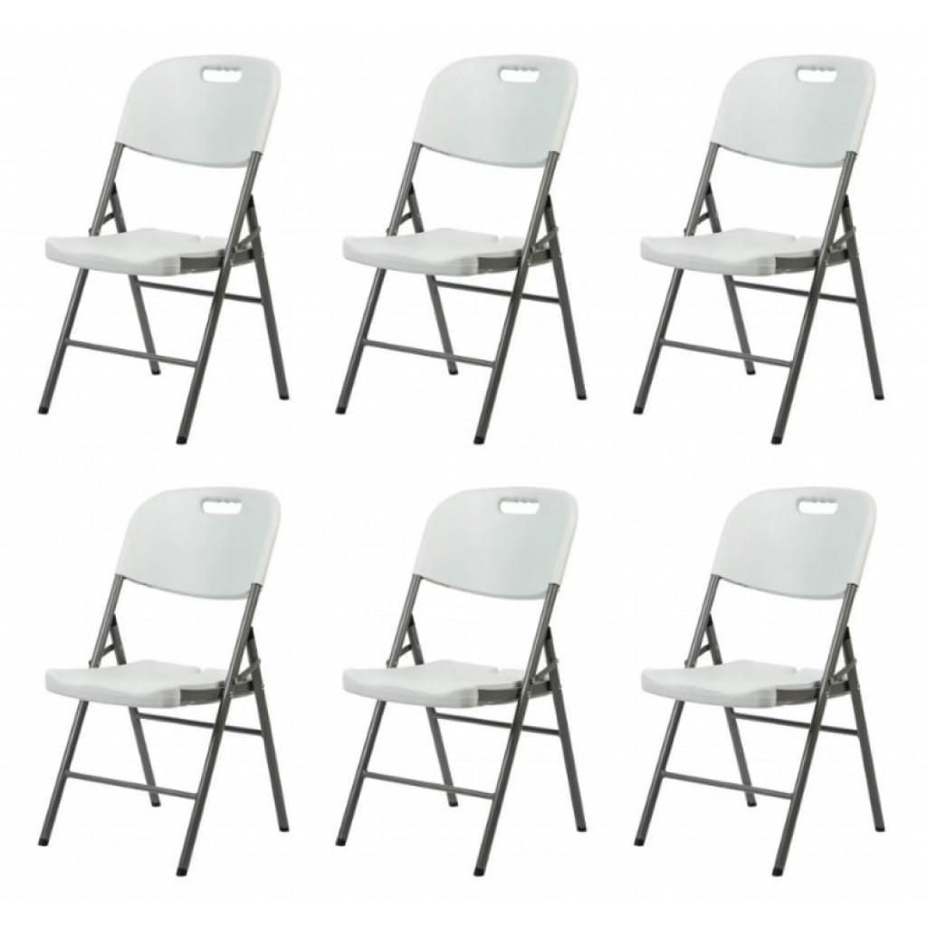 Кресло раскладное Bonro BS-53 6 шт. Белый (4240109312)