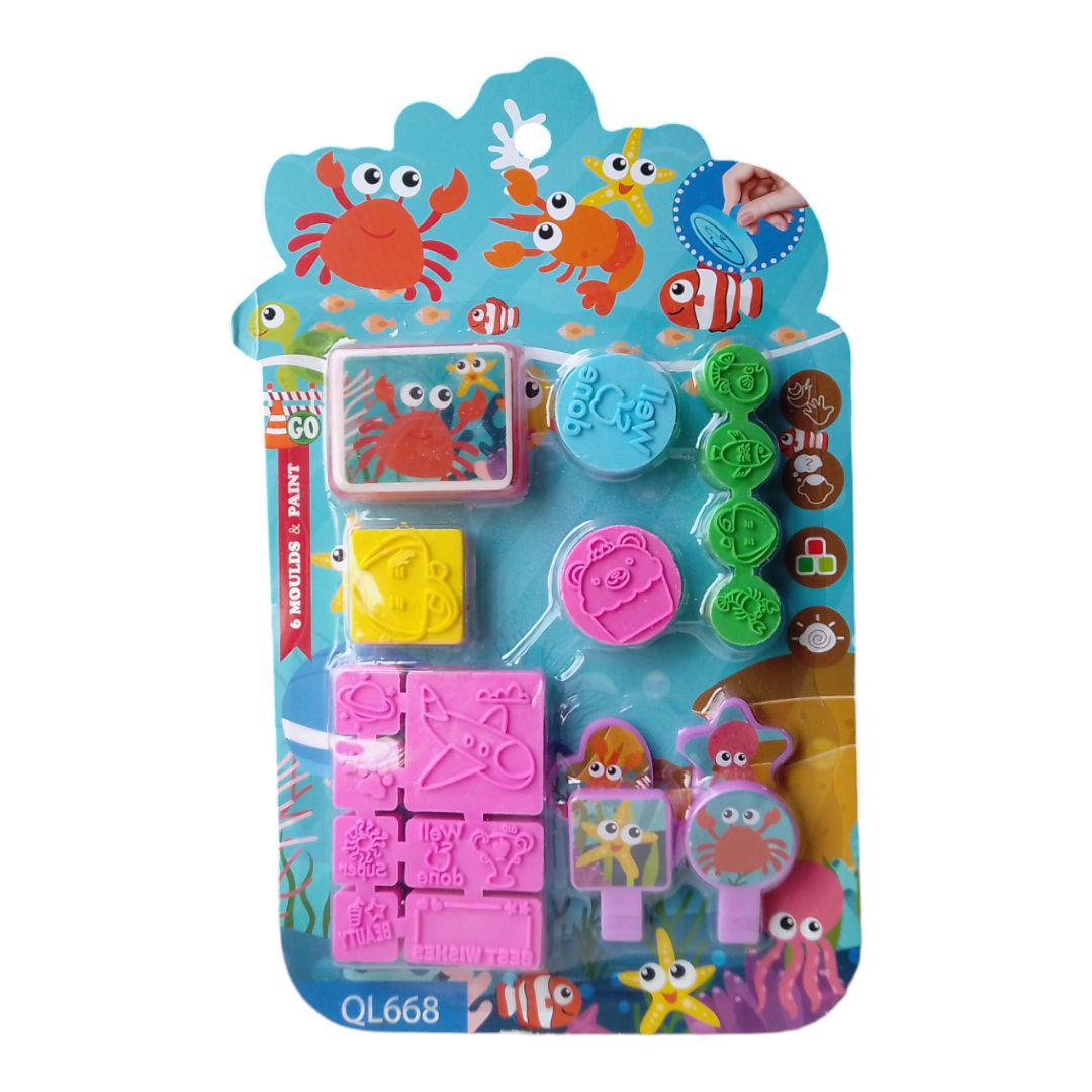 Набор детских штампиков Морские животные (242746)