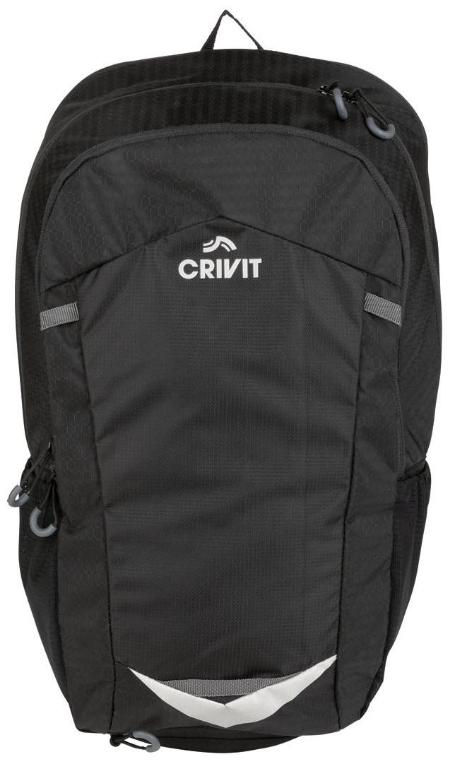 Рюкзак спортивний Crivit 14+3 л із дощовиком Чорний (100360565)