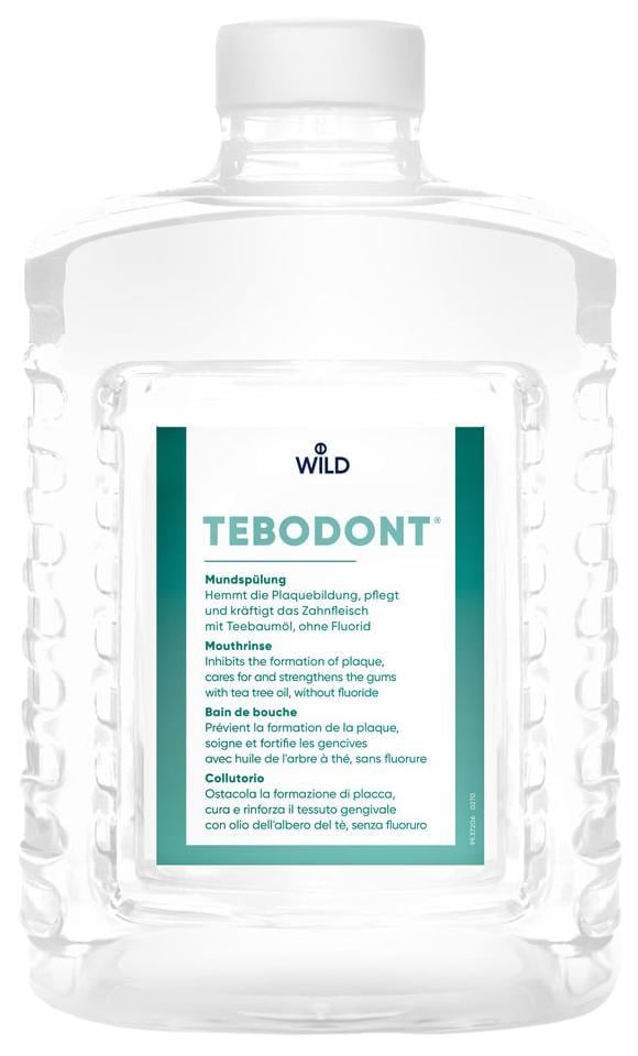 Ополіскувач рота Tebodont з олією чайного дерева без фтору 1,5 л (4689)