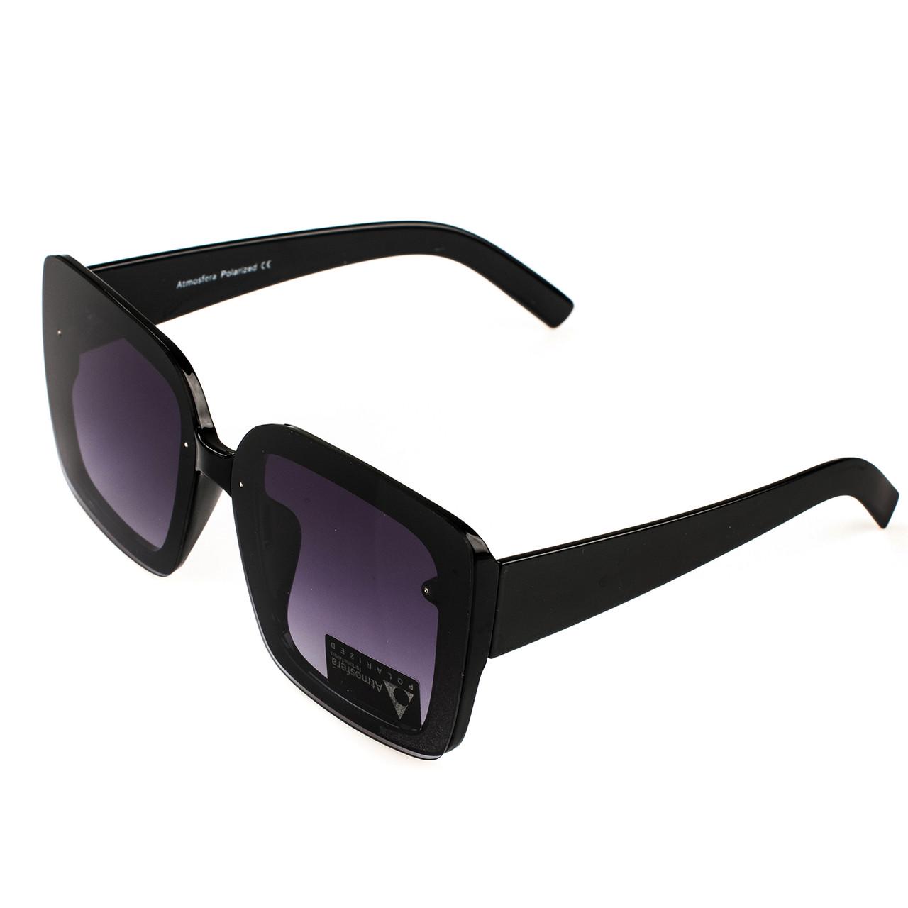 Солнцезащитные очки женские квадратные Polarized Черный (Р05010C.1)