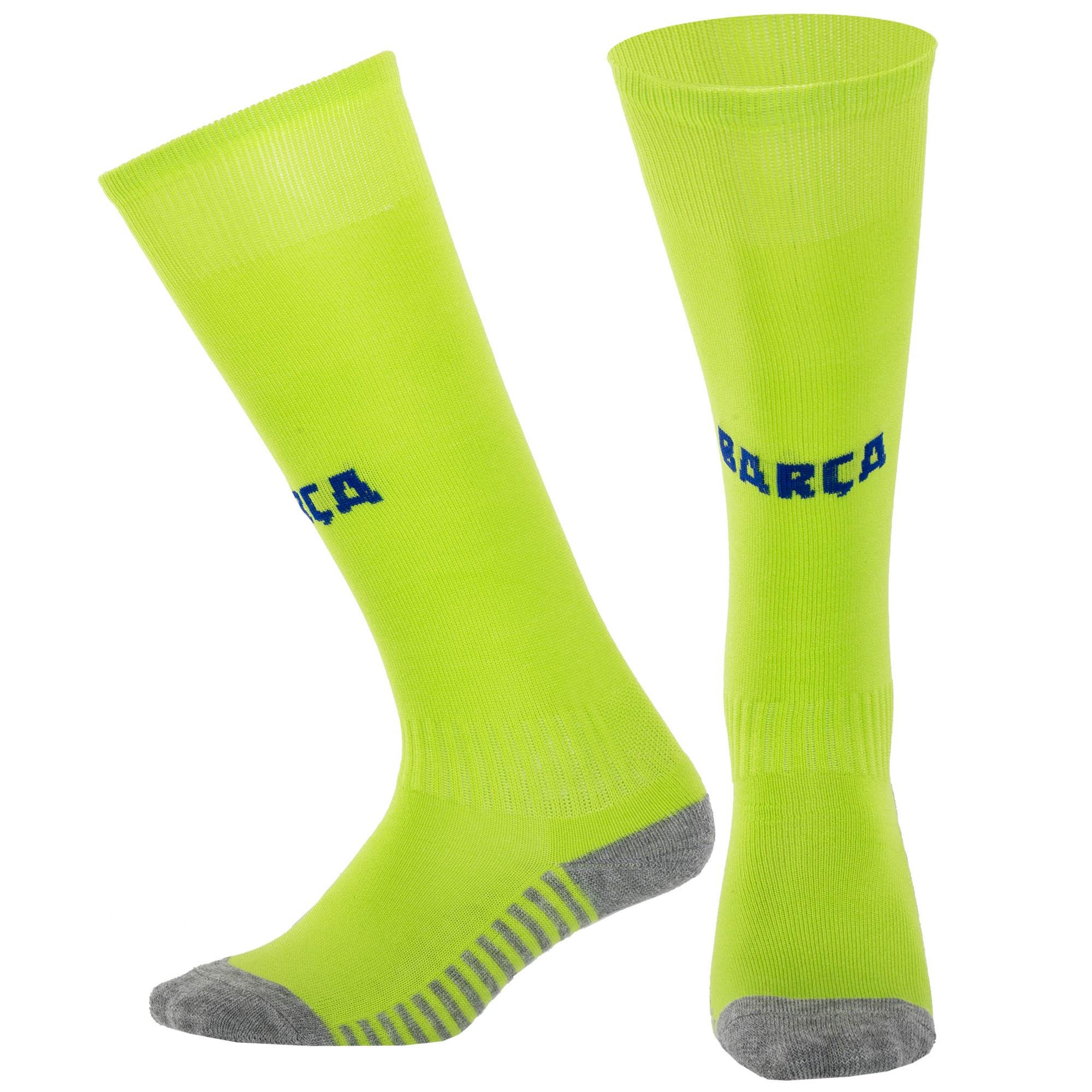 Гетры детские с символикой футбольного клуба SPOINT BARCELONA THIRD 2025 ETM2501-BAR3 34-38 Салатовый (ETM2501-BAR3)
