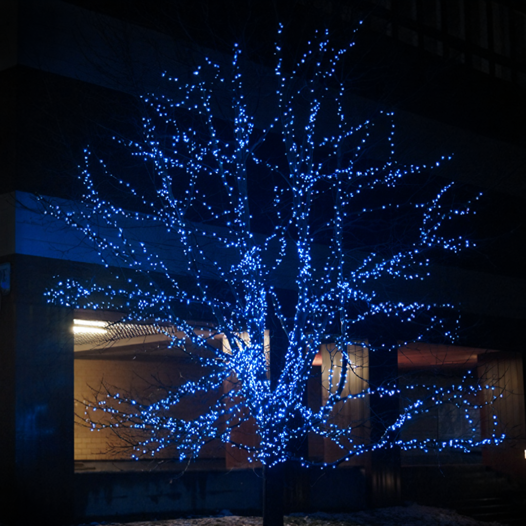 Гірлянда Нитка вулична 1000 LED 100 м на сонячній батареї Чорний/Синій (SB1000L100MBBL) - фото 3 Гірлянда Нитка вулична 1000 LED 100 м на сонячній батареї Чорний/Синій (SB1000L100MBBL) - фото 3