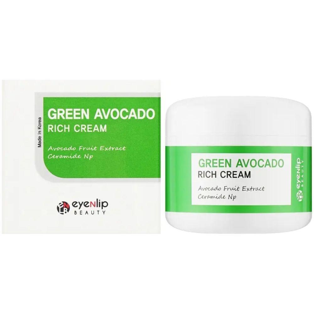 Крем для лица Eyenlip Green Avocado Rich Cream с авокадо 50 мл (8809555253297) - фото 2