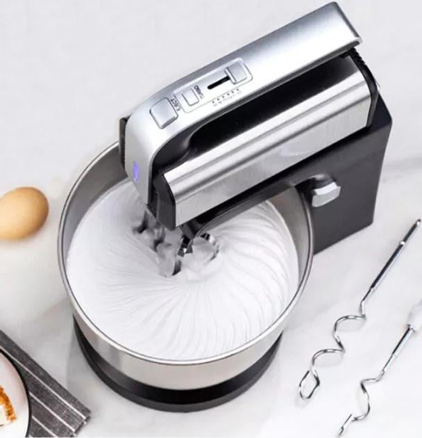 Миксер стационарный RAF R.6652 5 скоростей/стальная чаша 3,5 л 1000 Вт Черный (28412413) - фото 7 Миксер стационарный RAF R.6652 5 скоростей/стальная чаша 3,5 л 1000 Вт Черный (28412413) - фото 7